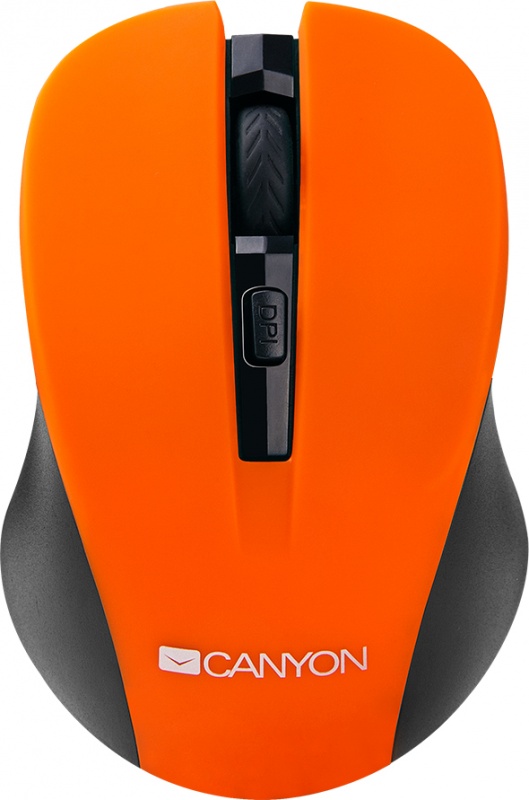 Мышь беспроводная Canyon CNE-CMSW1, 800/1000/1200dpi, Оранжевый CNE-CMSW1O