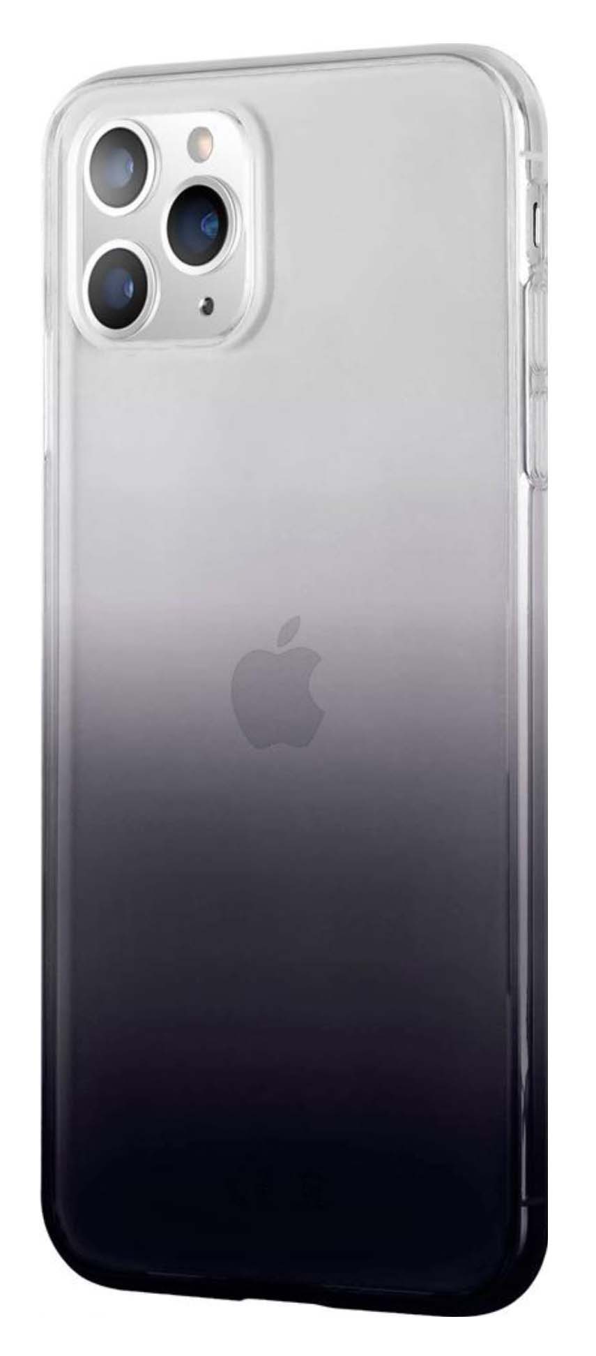 Чехол-накладка LuxCase для смартфона Apple iPhone 11 Pro Max, Термопластичный полиуретан, Прозрачный (Черный градиент), 64502 - фото 1