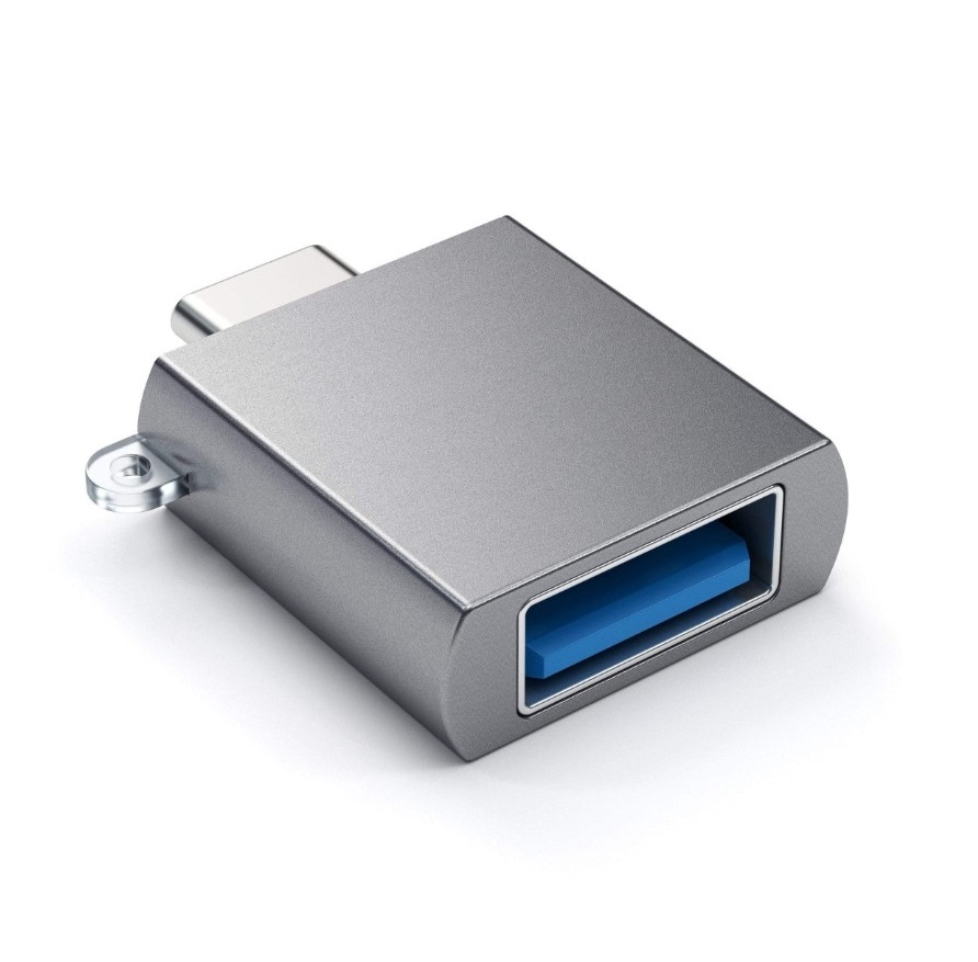 Адаптер Satechi Aluminum Type-C USB Adapter USB-C to USB 3.0, Серый ST-TCUAM