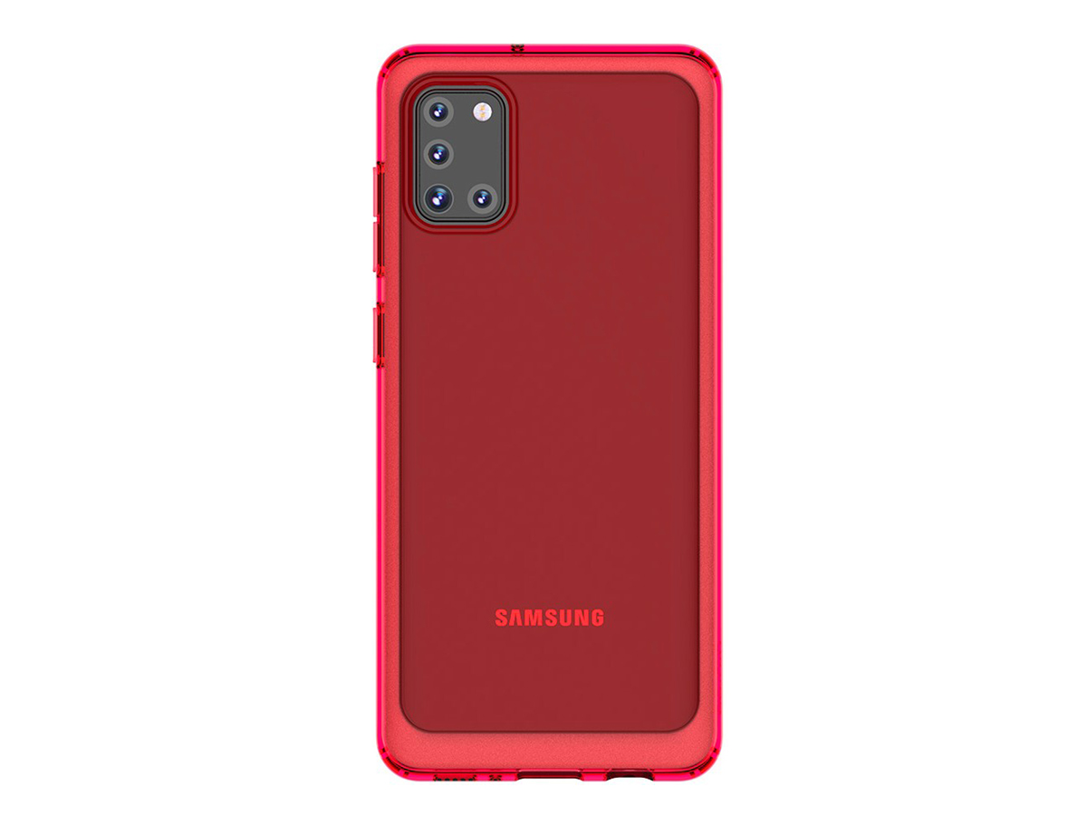 Чехол-накладка Araree A Cover для смартфона Samsung Galaxy A31, Термополиуретан, Red, Красный, GP-FPA315KDARR