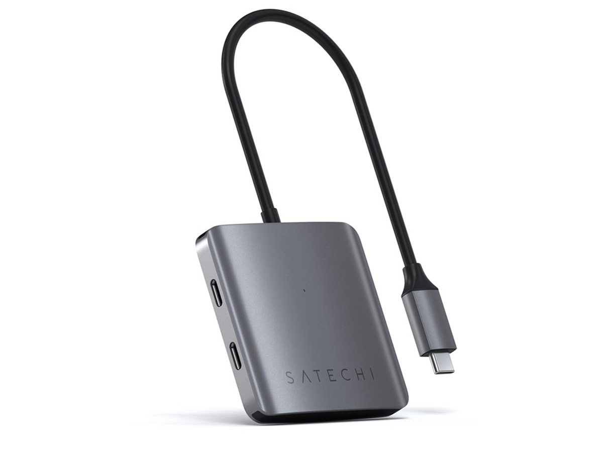 USB-хаб Satechi 4-PORT USB-C HUB (4xUSB Type-C), Серый ST-UC4PHM