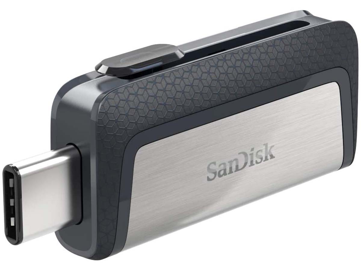 Флешка SanDisk 256Gb Ultra Dual Drive SDDDC2-256G-G46 USB 3.1/USB Type-C, Серый/Черный