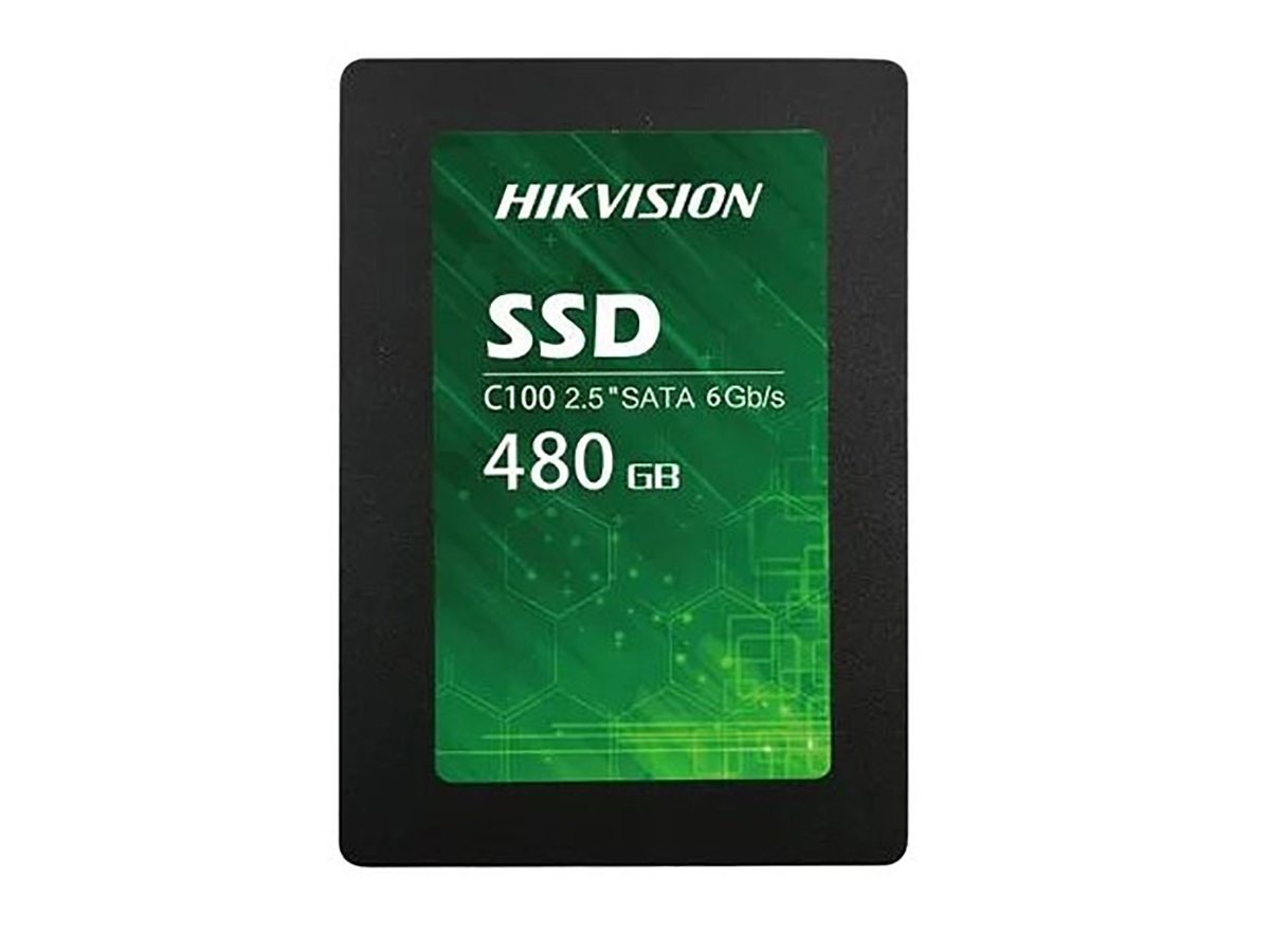 Внутренний SSD-накопитель Hikvision C100, 480GB 2,5” SATA-III, TLC 3D NAND, 160 TBW, Черный HS-SSD-C100/480G HS-SSD-C100/480G - фото 1