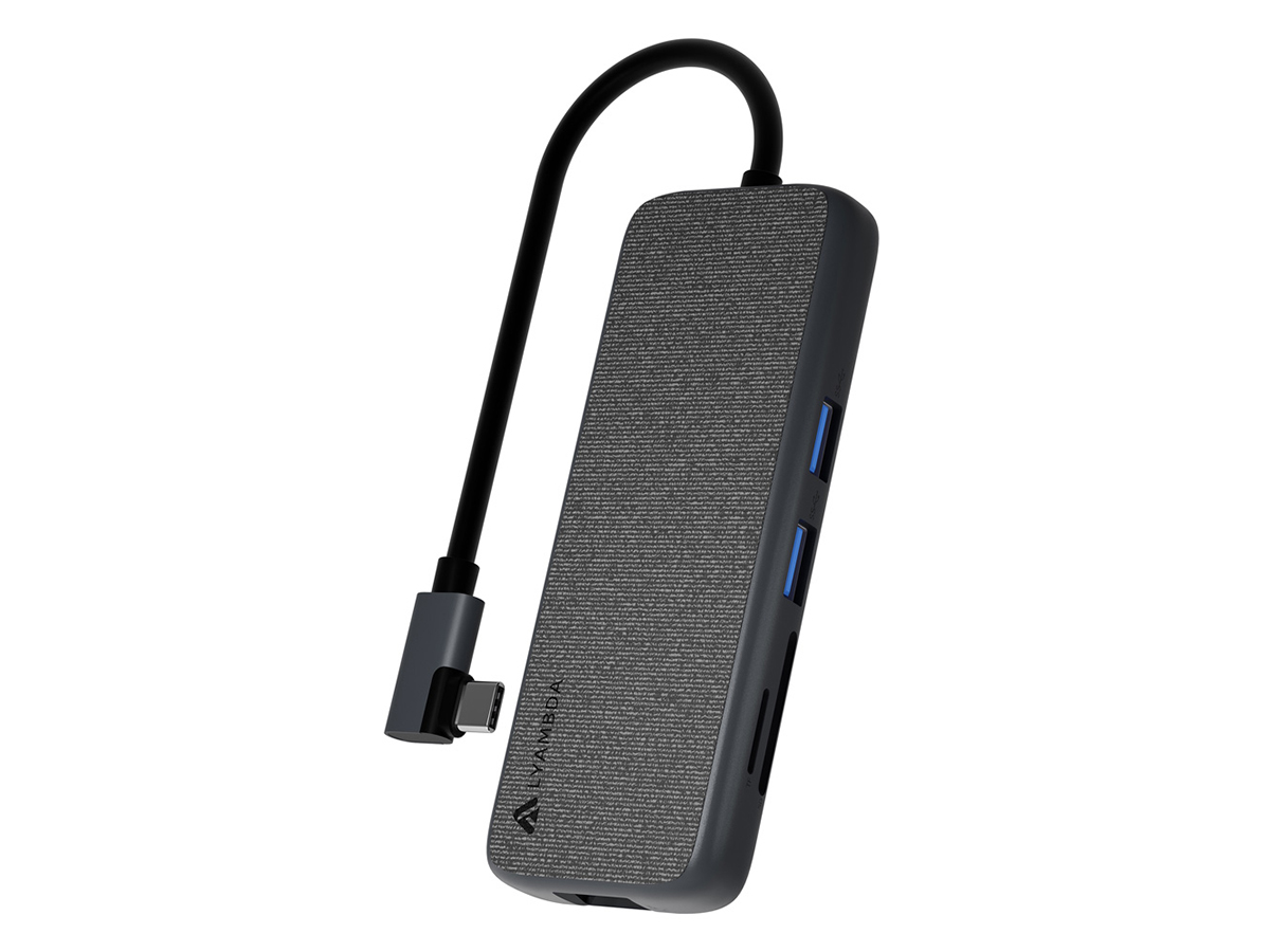 Док-станция Lyambda LC130 Type-C (2xUSB 3.0, USB Type-C, 2xHDMI, VGA, RJ-45, SD, micro-SD), Серый LC130