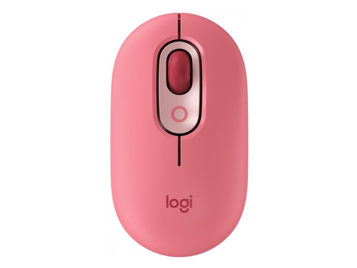 Мышь беспроводная Logitech POP Mouse, 4000dpi, Bluetooth, Розовый/Красный, 910-006419/910-006548