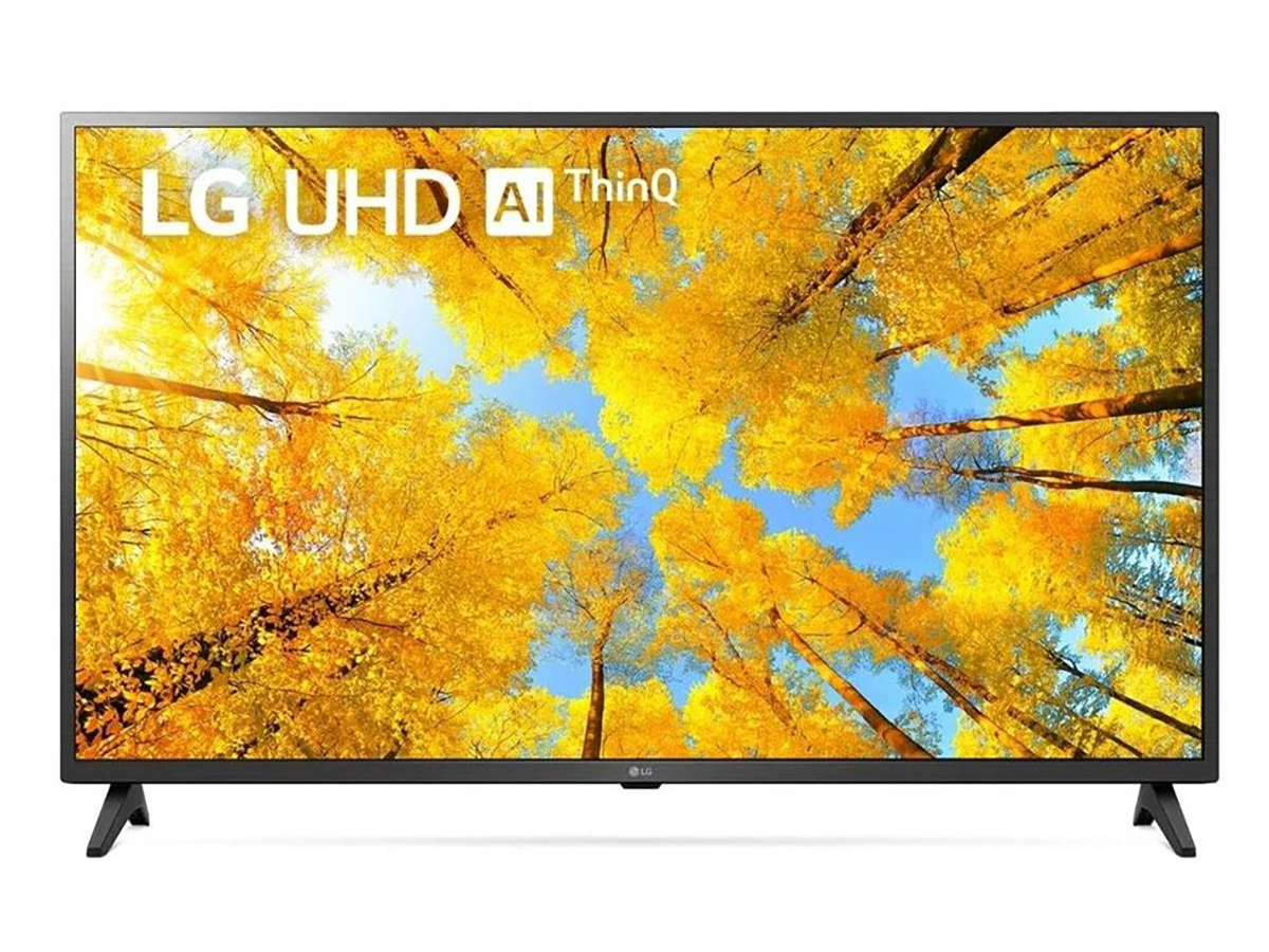 Телевизор LG 43 LED, UHD, Smart TV (webOS), Звук (20 Вт (2x10 Вт)), 2xHDMI, 1xUSB, RJ-45 Черный, 43UQ75006LF.ADKFLJD