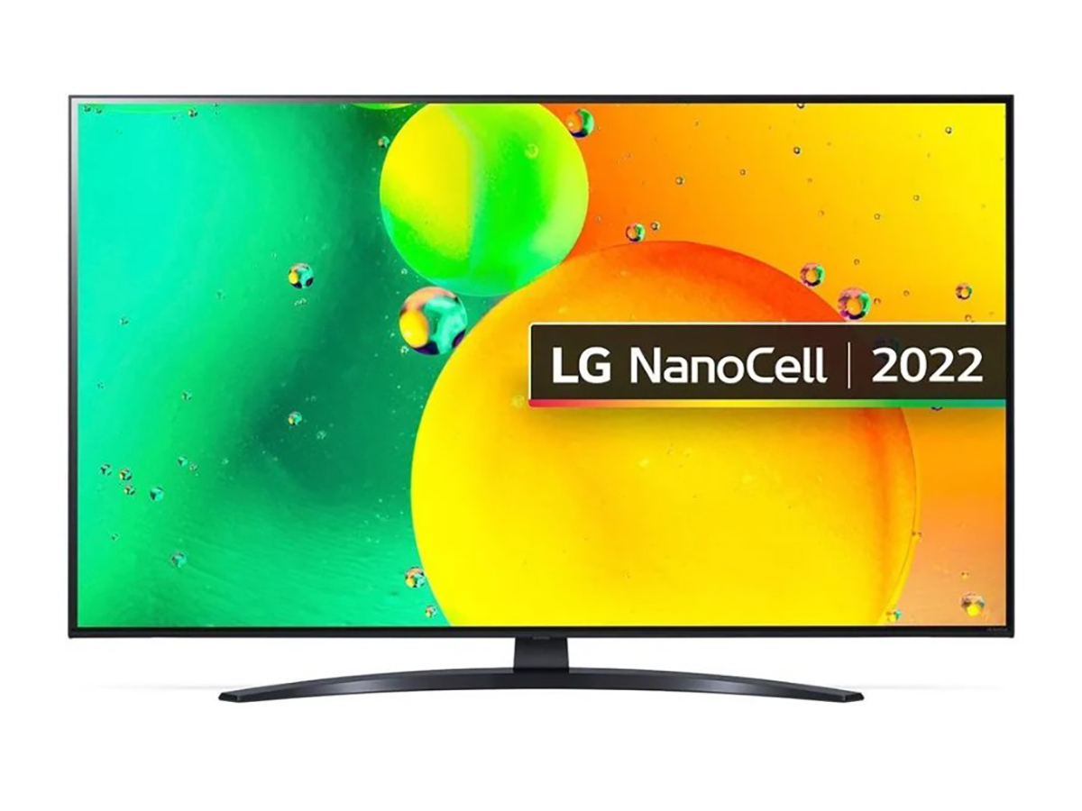 Телевизор LG 55 LED, UHD, NanoCell, Smart TV (webOS), Звук (20 Вт (2x10 Вт)), 3xHDMI, 2xUSB, 1xRJ-45, Черный (Синяя сажа), 55NANO766QA.BRUCLJP - фото 1
