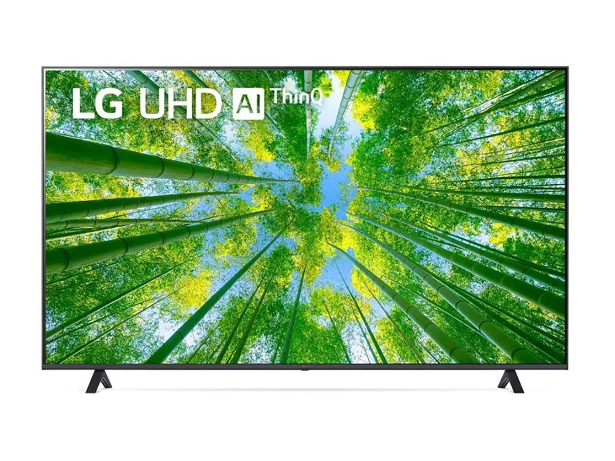 Телевизор LG 55 LED, UHD, Smart TV (webOS), Звук (20 Вт (2x10 Вт)), 3xHDMI, 2xUSB, RJ-45 Металлический серый, 55UQ80006LB.ADKFLJD